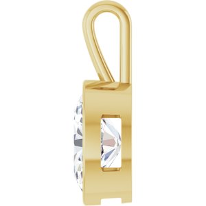 10K Yellow Gold 18x13 mm Oval Charm/Pendant Mounting – image 5