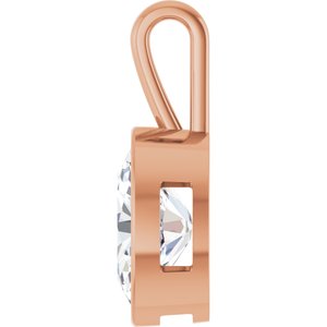 10K Rose Gold 18x13 mm Oval Charm/Pendant Mounting – image 5