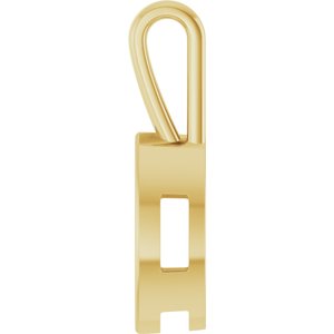 18K Yellow Gold 15x7 mm Marquise Charm/Pendant Mounting – image 6
