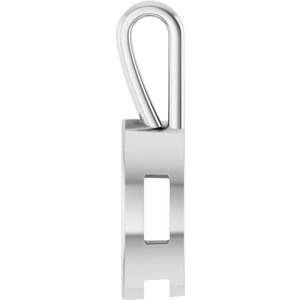 18K White Gold 15x7 mm Marquise Charm/Pendant Mounting – image 6