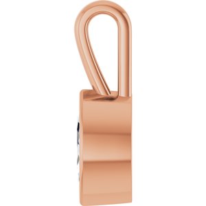 18K Rose Gold 8x4.5 mm Marquise Charm/Pendant Mounting – image 5