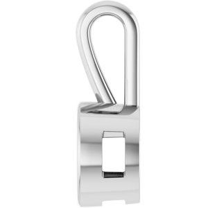 Continuum Sterling Silver 8.2 mm Round Charm/Pendant Mounting – image 6