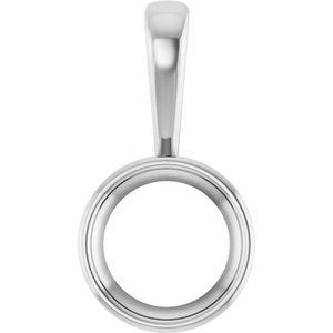 Continuum Sterling Silver 11 mm Round Charm/Pendant Mounting – image 2