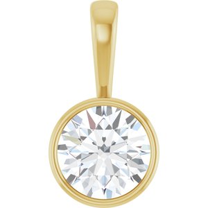 14K Yellow Gold 11 mm Round Charm/Pendant Mounting