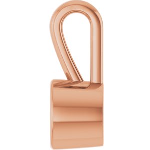 10K Rose Gold 4.8 mm Round Charm/Pendant Mounting – image 6