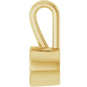 18K Yellow Gold 4.8 mm Round Charm/Pendant Mounting – image 6