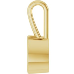 18K Yellow Gold 7x5 mm Pear Charm/Pendant Mounting – image 6