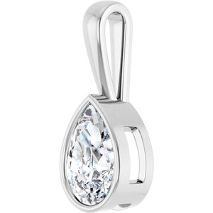 Sterling Silver 12x8 mm Pear Charm/Pendant Mounting – image 3