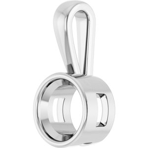 10K X1 White Gold 8 mm Round Charm/Pendant Mounting – image 4