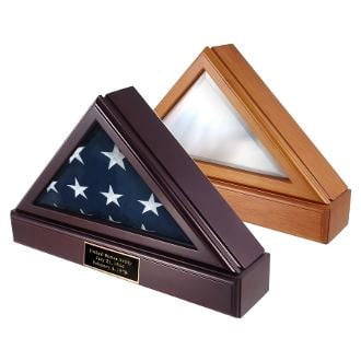 Military FLAG SHADOW BOX, Pedestal for 5ft by 9ft Flag
