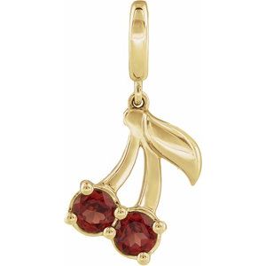 Two-Stone Cherry Charm/Pendant