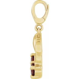 Two-Stone Cherry Charm/Pendant