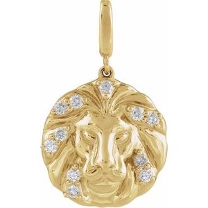 Accented Lion Charm/Pendant