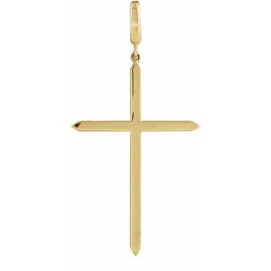 14K Yellow Gold Cross Charm/Pendant
