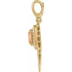 Halo-Style Sun Charm/Pendant