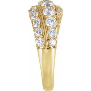 14K Yellow Gold 2 1/4 CTW Lab-Grown Diamond Ring