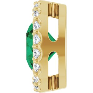 Bezel-Set Halo-Style Necklace or Pendant