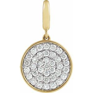 Pavé-Style Charm/Pendant