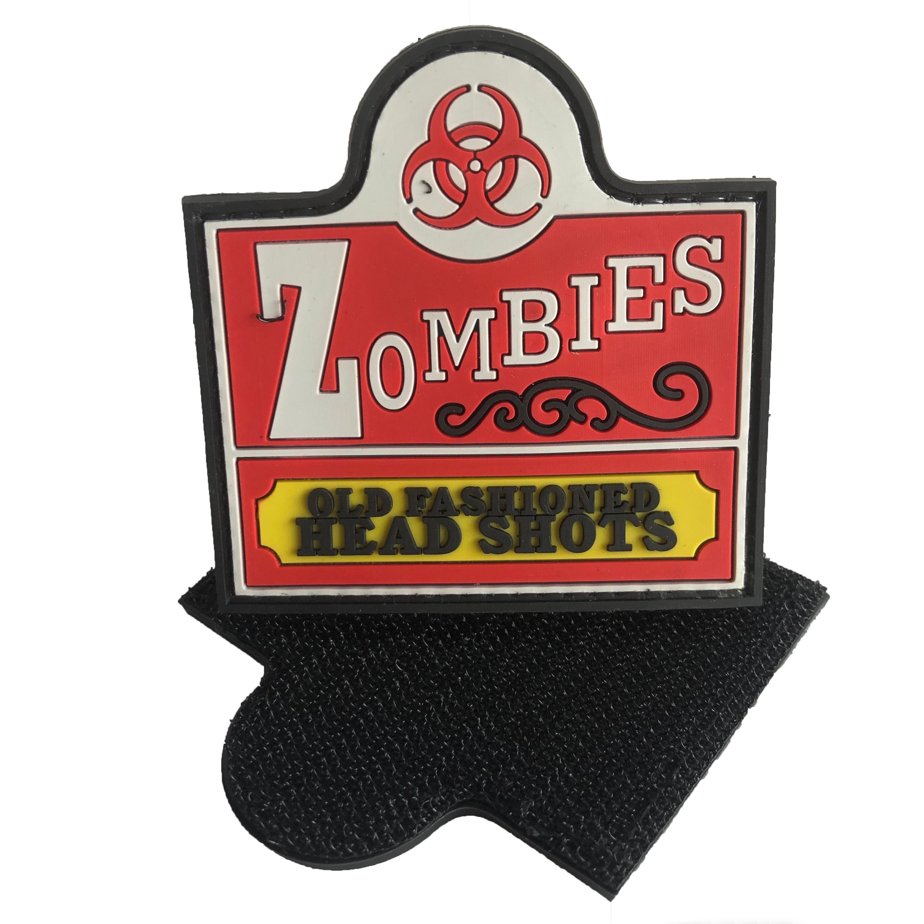 Biohazard Zombies Old Fashioned Head Shots PVC Patch
