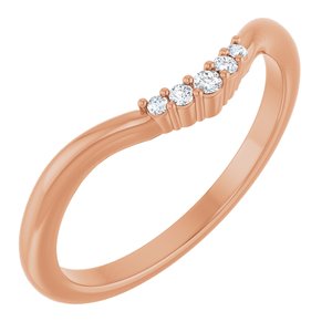 .04 Ctw Natural Diamond Matching Band