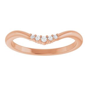 .04 Ctw Natural Diamond Matching Band