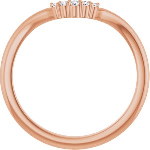 .04 Ctw Natural Diamond Matching Band