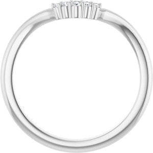 .04 Ctw Natural Diamond Matching Band