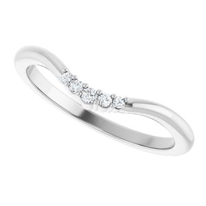 .04 Ctw Natural Diamond Matching Band