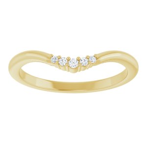 .04 Ctw Natural Diamond Matching Band