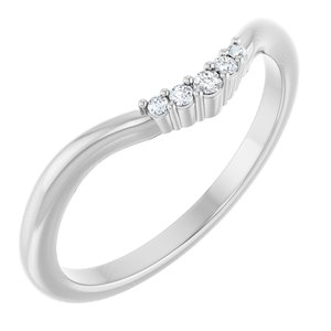 .04 Ctw Natural Diamond Matching Band