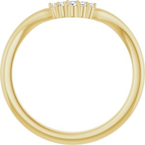 .04 Ctw Natural Diamond Matching Band