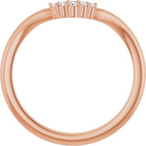 .04 Ctw Natural Diamond Matching Band