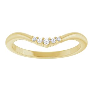 .04 Ctw Natural Diamond Matching Band