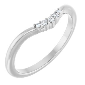 .04 Ctw Natural Diamond Matching Band