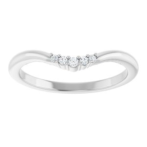 .04 Ctw Natural Diamond Matching Band