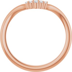 .04 Ctw Natural Diamond Matching Band