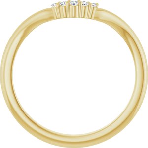 .04 Ctw Natural Diamond Matching Band