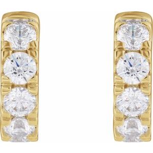 14K Yellow Gold 1 7/8 CTW Natural Diamond Hinged 14.7 mm Hoop Earrings