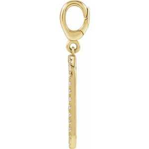 Engravable Accented Dog Tag Charm/Pendant