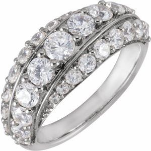 14K White Gold 2 1/4 CTW Lab-Grown Diamond Ring