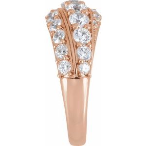 14K Rose Gold 2 1/4 CTW Lab-Grown Diamond Ring