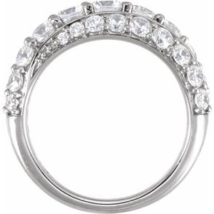 14K White Gold 2 1/4 CTW Lab-Grown Diamond Ring