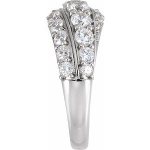 14K White Gold 2 1/4 CTW Lab-Grown Diamond Ring