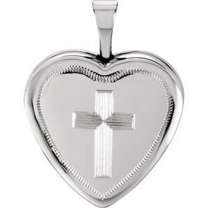 Heart Locket with Cross