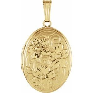Oval Floral Locket