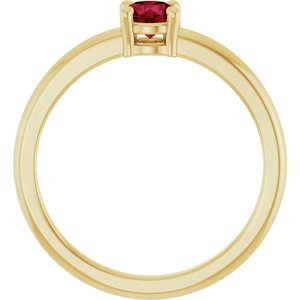 14K Yellow Gold Natural Ruby Ring
