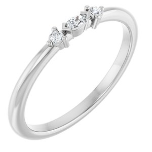 Accented Stackable Ring