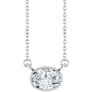 Bezel-Set Solitaire Necklace