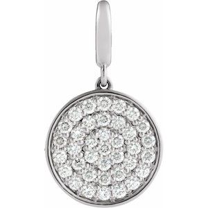Pavé-Style Charm/Pendant