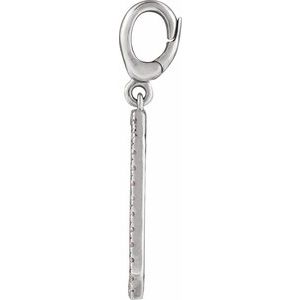 Engravable Accented Dog Tag Charm/Pendant